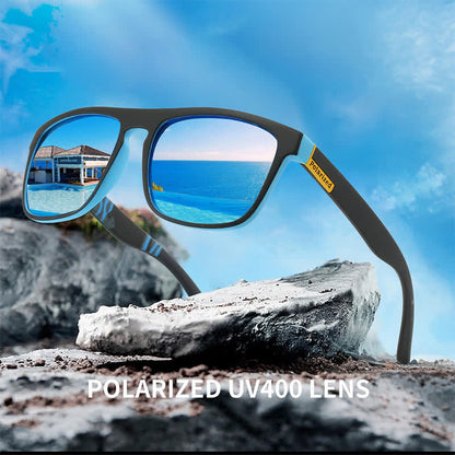 Simple Polarized Square Frame Trendy Sunglasses for Outdoor Activities