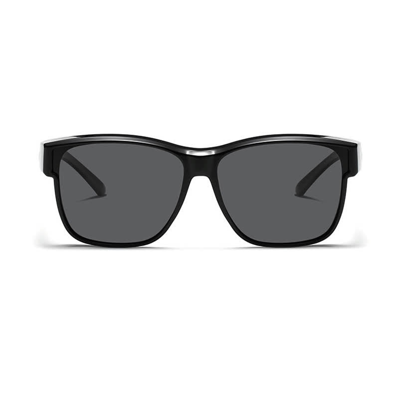 Fit Over Glasses Square Frame Polarized Sunglasses