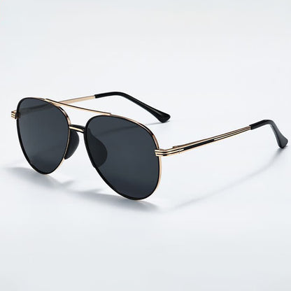 Double Bridges Hipster Polarized Photochromic Aviator Sunglasses