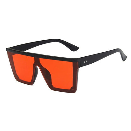 Trendy Large Frame One-piece Street Style Driving Retro Sunglasses