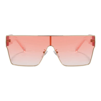 One-piece Square Frame Oversized Sunglasses