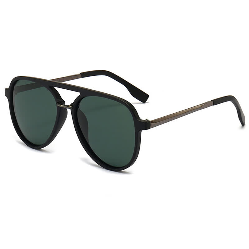 Double Bridges Polarized Aviator Sunglasses