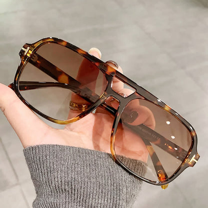 Double Bridges Retro-Vintage Aviator Sunglasses