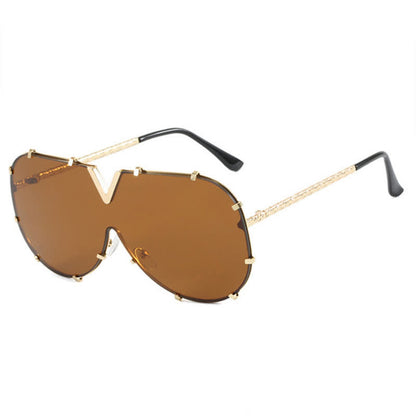 'V' Design Hipster Aviator Sunglasses
