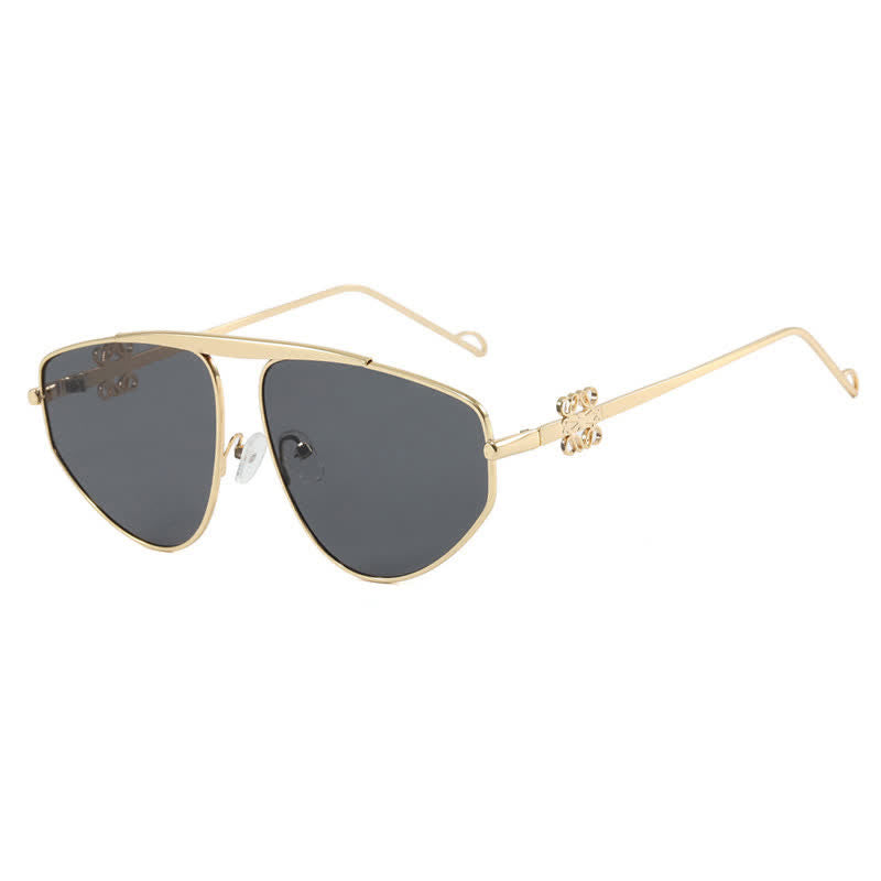 Hollow-out Irregular Aviator Sunglasses