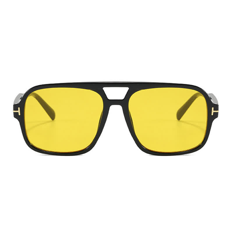 Double Bridges Retro-Vintage Aviator Sunglasses