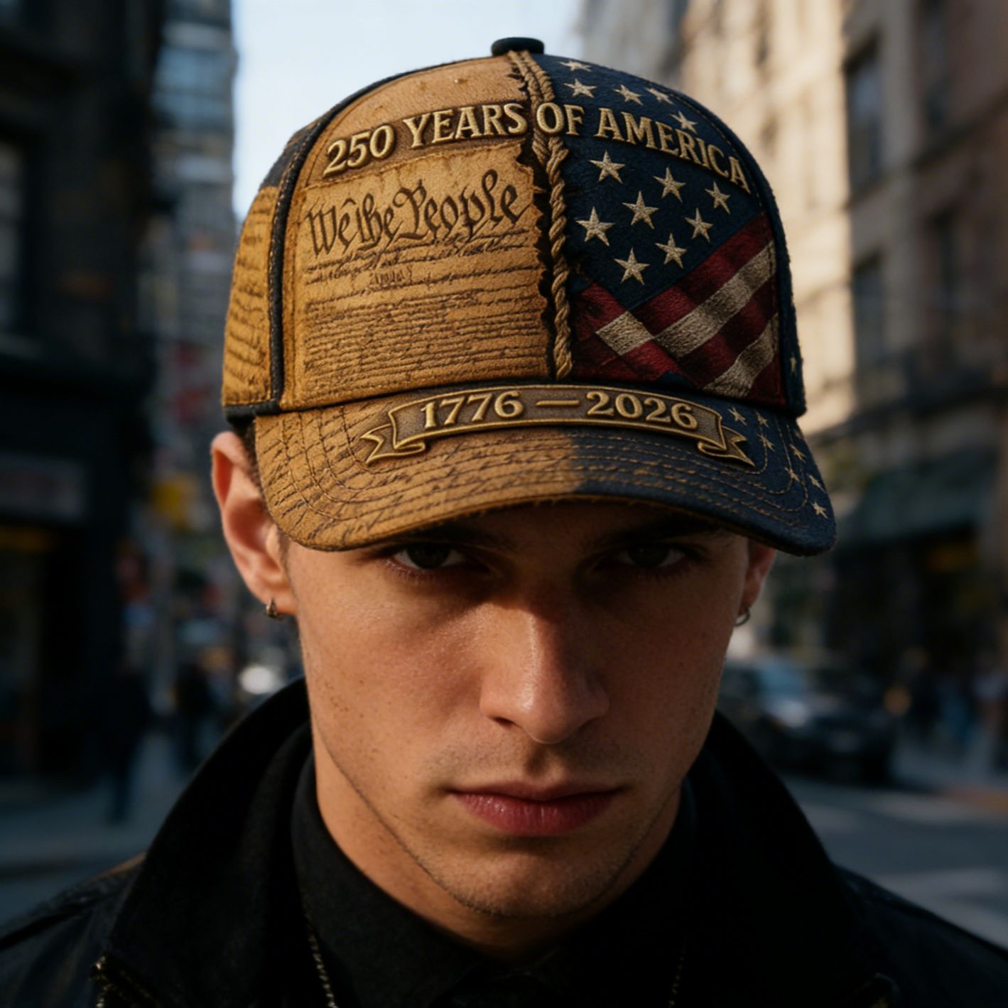 250th Anniversary Vintage Baseball Cap – We The People & Flag Pride