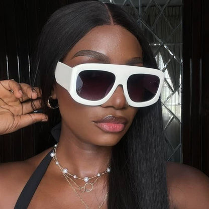 Oversized Square Frame Hipster Sunglasses