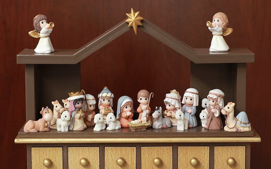 ✨HOT SALE 70% OFF👼Precious Moments, Nativity Advent Calendar