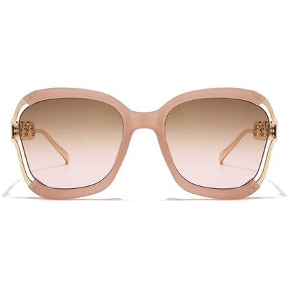 Fashion Square Chain Temples Oversized Sunglasses