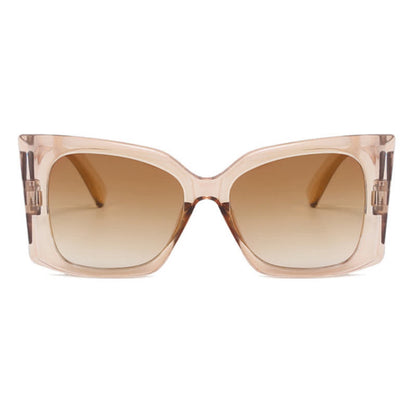 Fashion Square Frame Oversized Thick Sunglasses