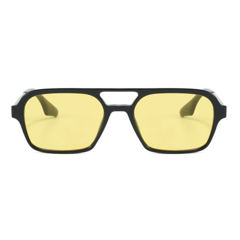 Double Bridges Retro Aviator Sunglasses