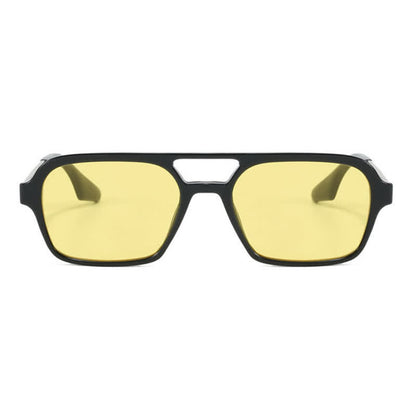 Double Bridges Retro Aviator Sunglasses