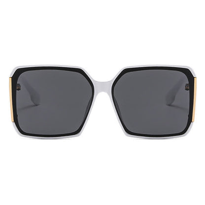Square Frame Oversized Rimless Sunglasses