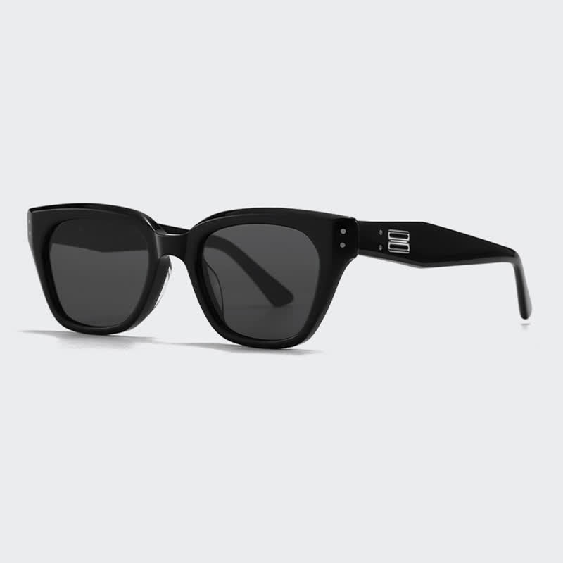 Hipster Classic Square Frame Sunglasses with Nylon Lenses