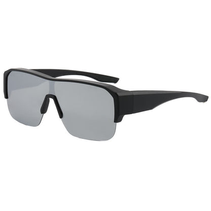 Fit Over Glasses Semi-Rimless Polarized Sunglasses for Sports&Driving