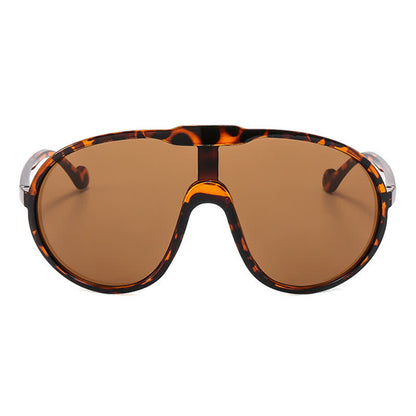 One Piece Oversized Aviator Sunglasses