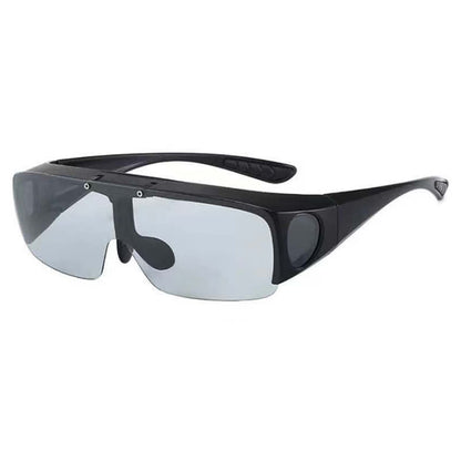Fit Over Glasses Clip-On Lenses Polarized Sunglasses for Driving&Cycling