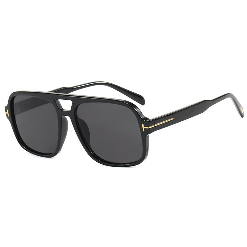 Double Bridges Retro-Vintage Aviator Sunglasses