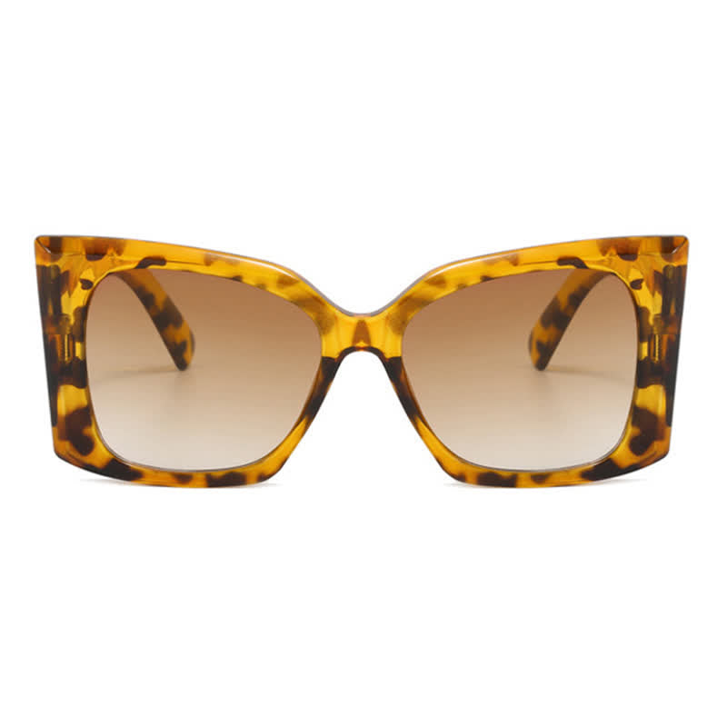 Fashion Square Frame Oversized Thick Sunglasses