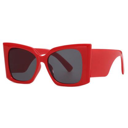 Fashion Square Frame Oversized Thick Sunglasses