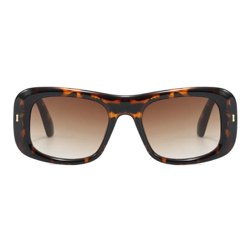 Arrow Decor Square Frame Thick Sunglasses
