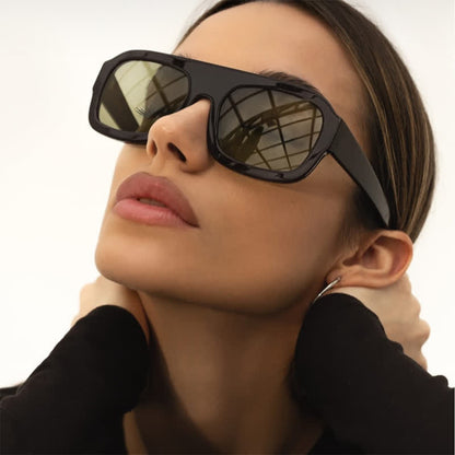 Square Large Frame Trendy Sunglasses