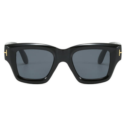 Classic Unisex Square Frame 'T' Design Sunglasses