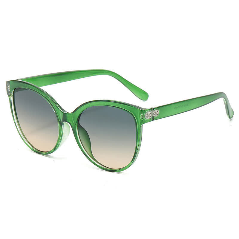 Cat-Eye Oversized Frame Hipster Sunglasses