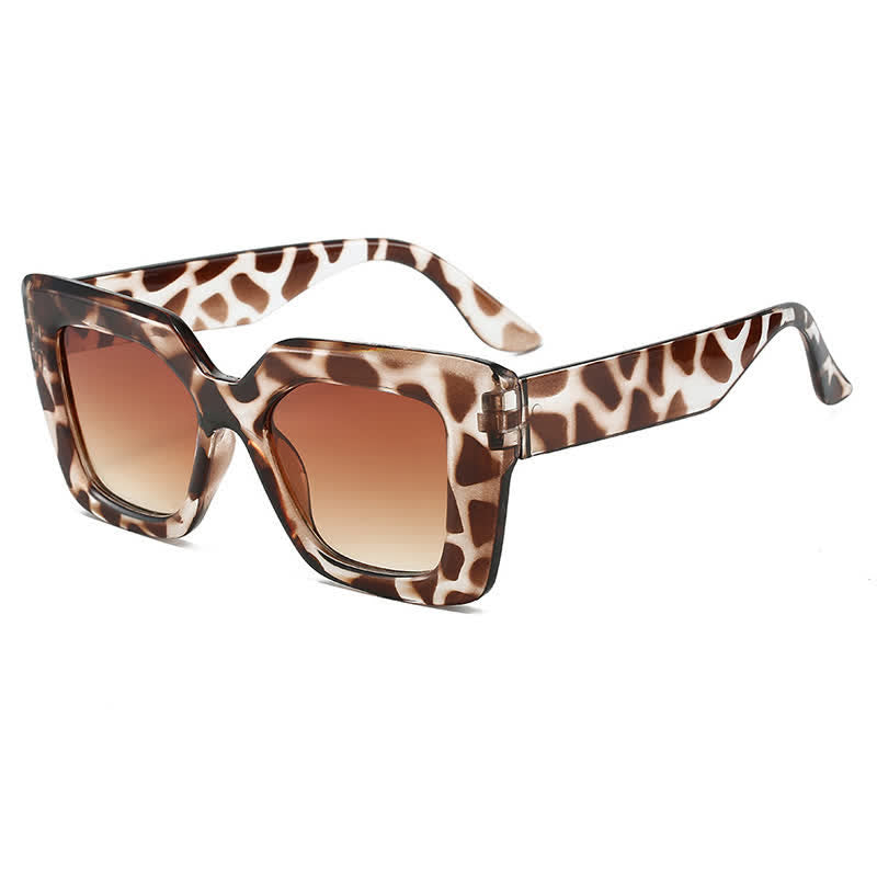 Simple Oversized Square Frame Fashion Sunglasses