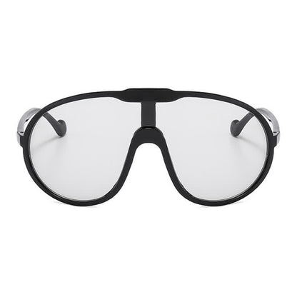 One Piece Oversized Aviator Sunglasses
