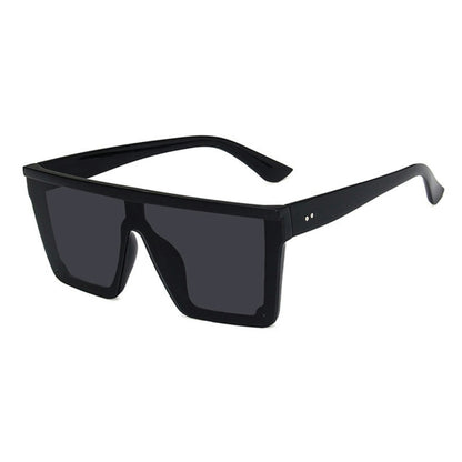 Trendy Large Frame One-piece Street Style Driving Retro Sunglasses