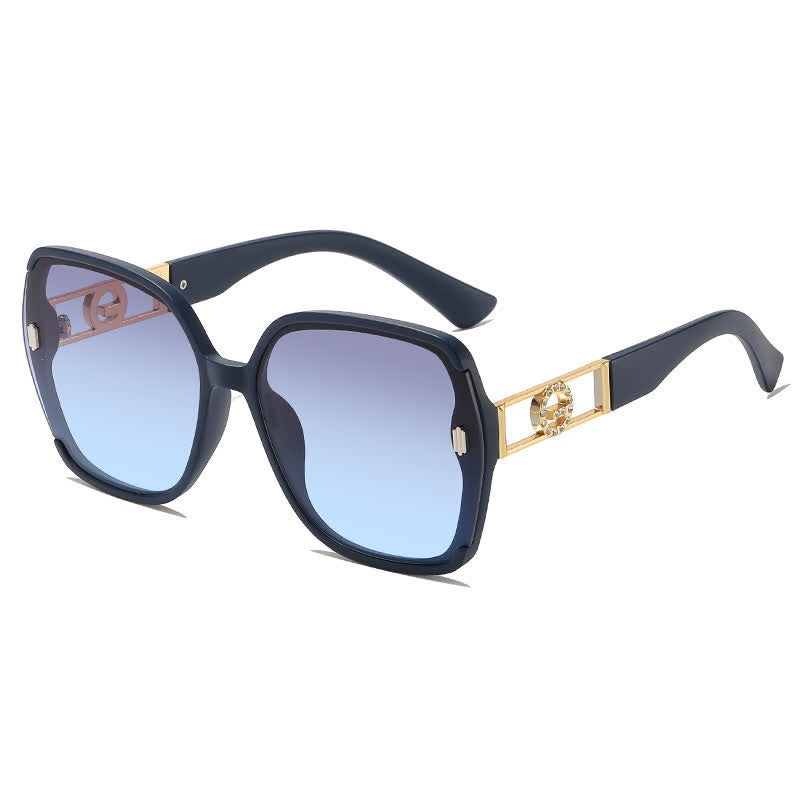 Fashion Square Hollow-out Oversized Sunglasses