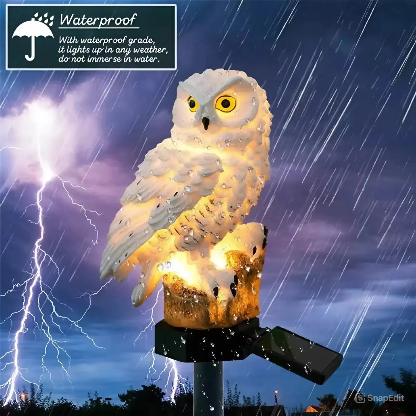 🔥Last Day Special 50% OFF🔥 Waterproof Solar Owl Light