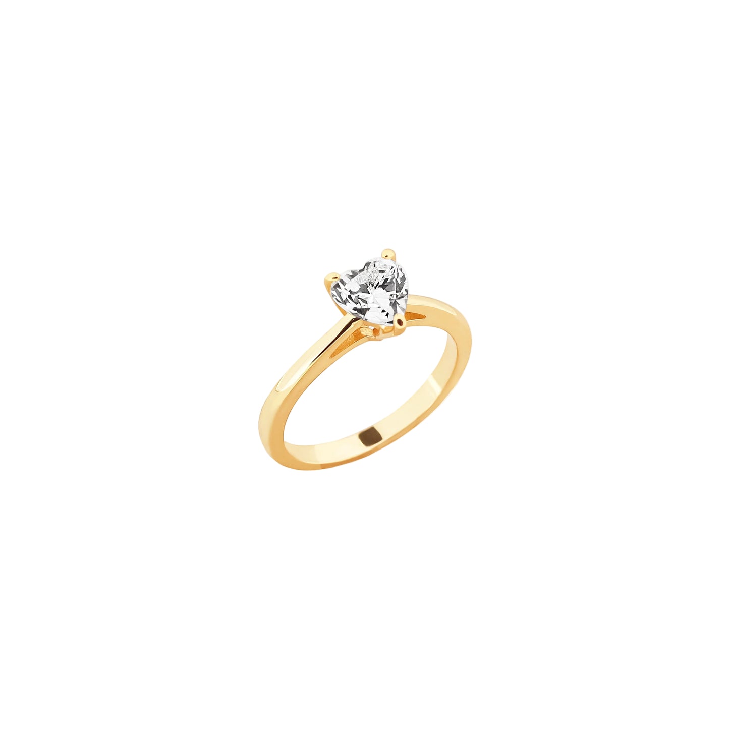 Heart Cut Solitaire Diamond Ring – A Sparkling Promise of Forever Love