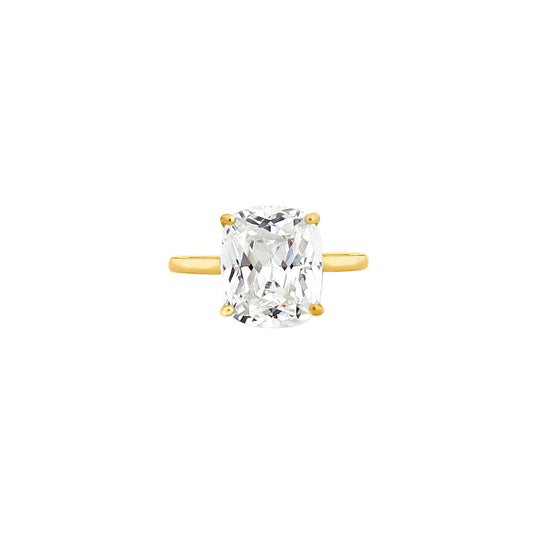 Cushion Cut Solitaire Diamond Ring – A Classic Promise for Your Forever