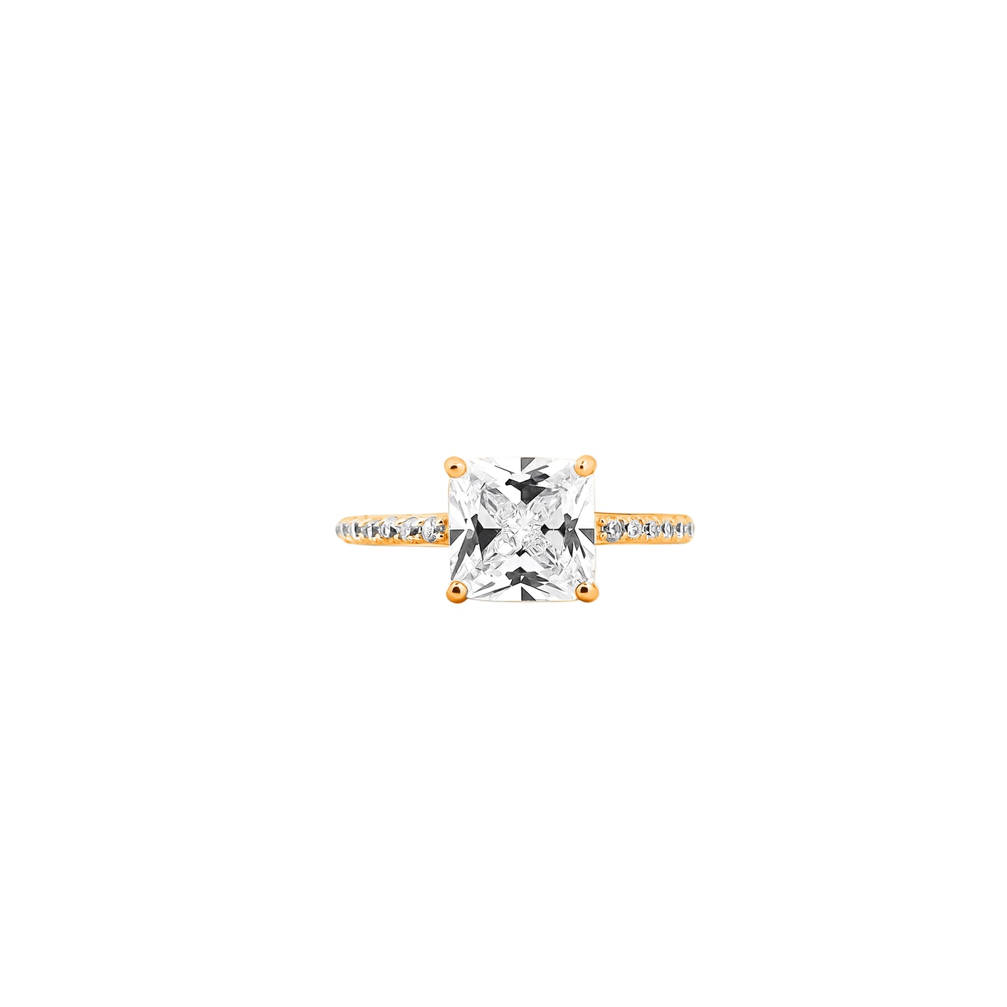 Princess Cut Solitaire Ring – A Square of Timeless Sparkle