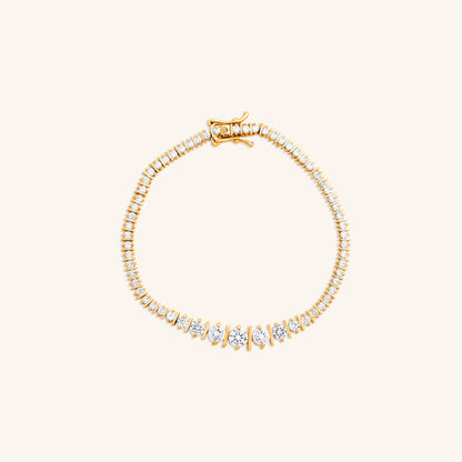 Round Diamond Tennis Slow Fast