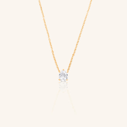 Pear Solitaire Dia Chain