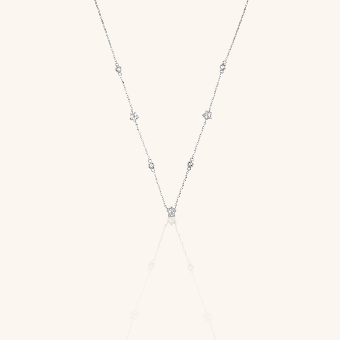 Star and Round Diamond Chain