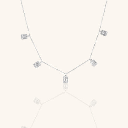 Baguette Five Charm Chain