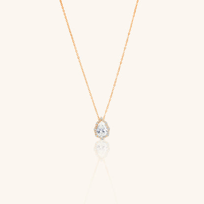 Pear Diamond Boundary Chain Pendant