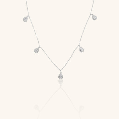 Pear Shape Charm and Chain