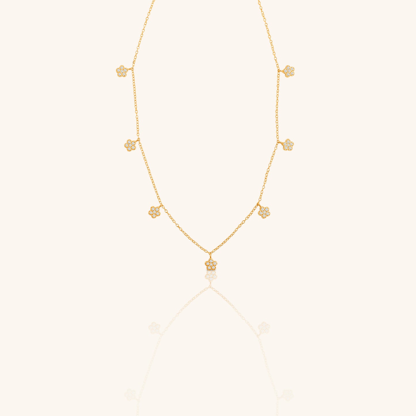 Seven Flowers Charm and Chain