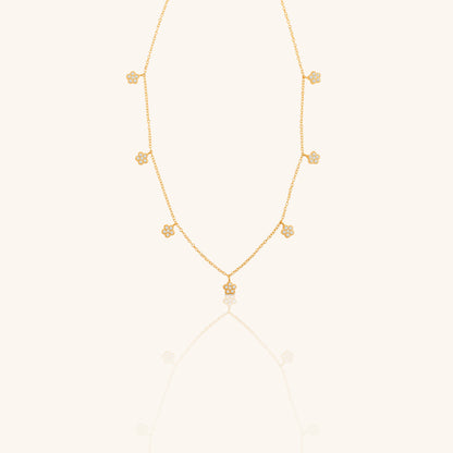 Seven Flowers Charm and Chain