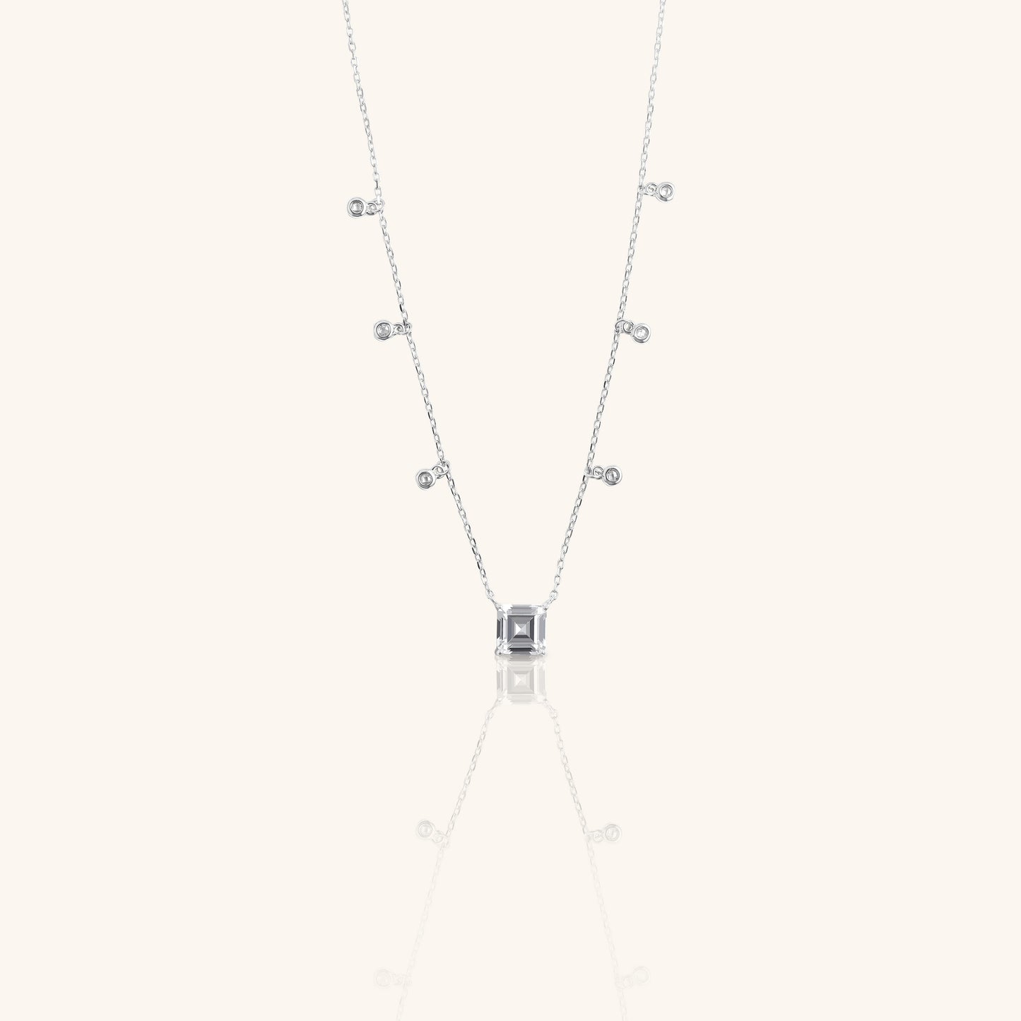 Princess and Round Diamond Chain
