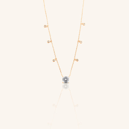 Princess and Round Diamond Chain
