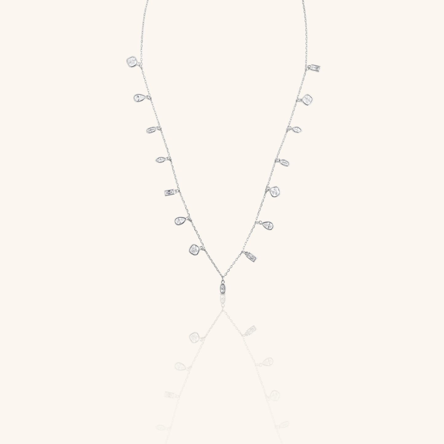 Mix Diamond Charms Hanging Chain