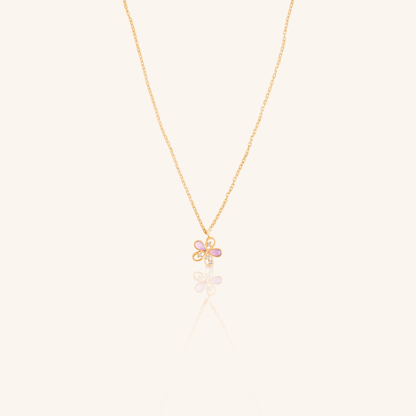 Single Flower Chain Pendant