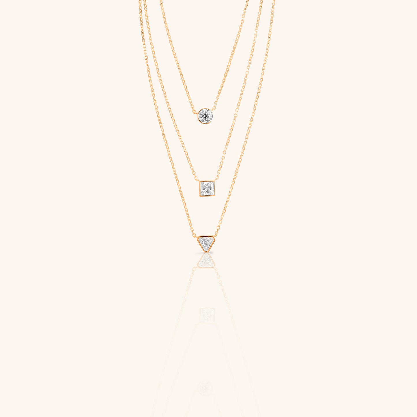 Three Diamond Stack Chain